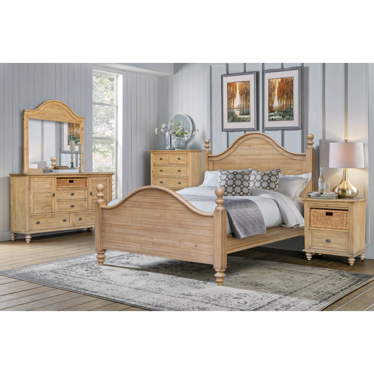 August Grove® Baynes Solid Wood Standard 5 Piece Bedroom Set & Reviews